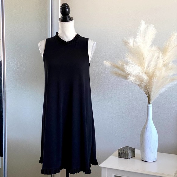 Annalee + Hope | Black Sleeveless Ruffle Dress | Size: Small - Picture 1 of 7